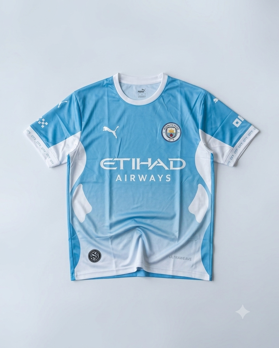 Man City 26/27 Home | Embroidery Half Sleeves