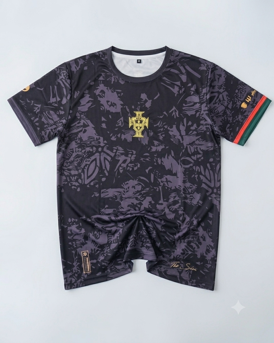 Portugal Goat Ronaldo Version | Embroidery Half Sleeves