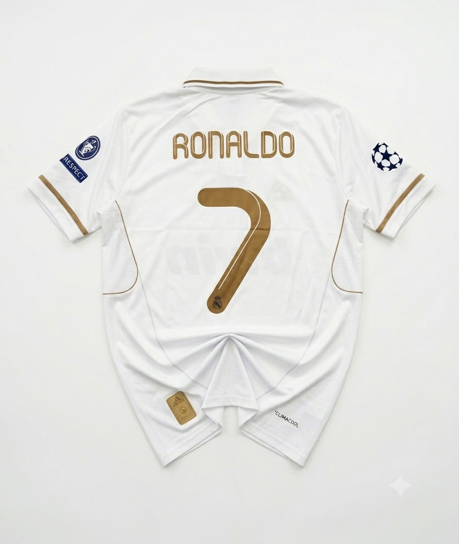Real Madrid Home Kit | Embroidery Half Sleeves