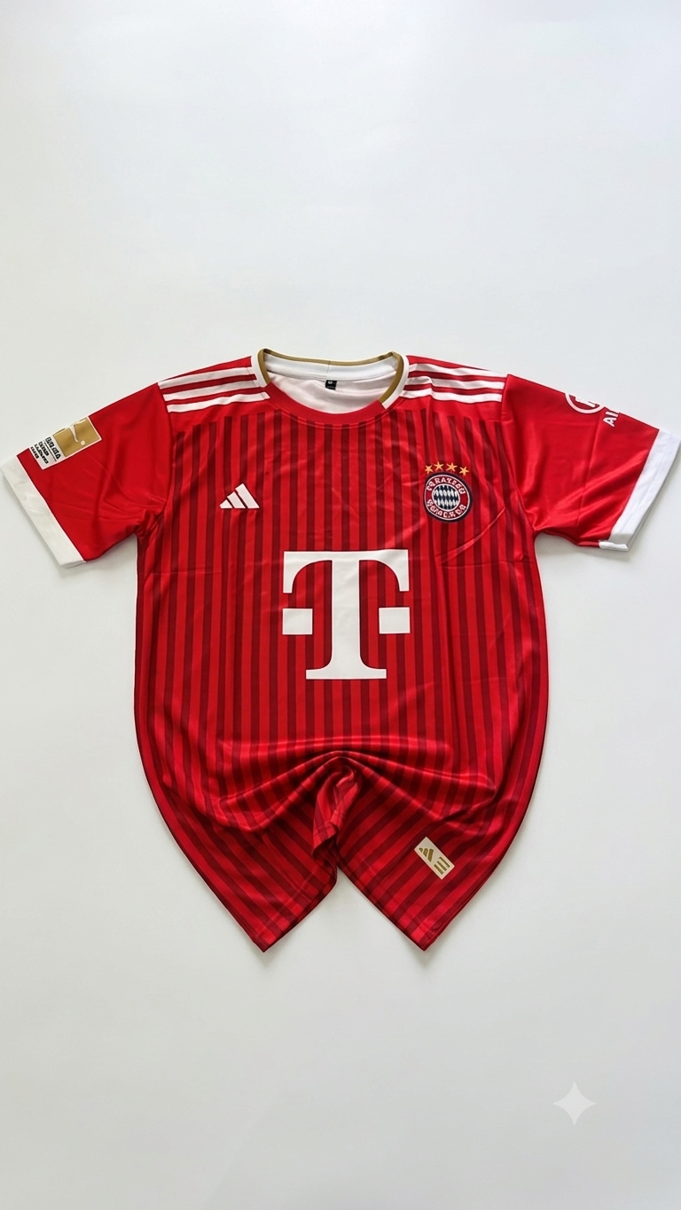 FC Bayern Munchen 26/27 Home | Embroidery Half Sleeves
