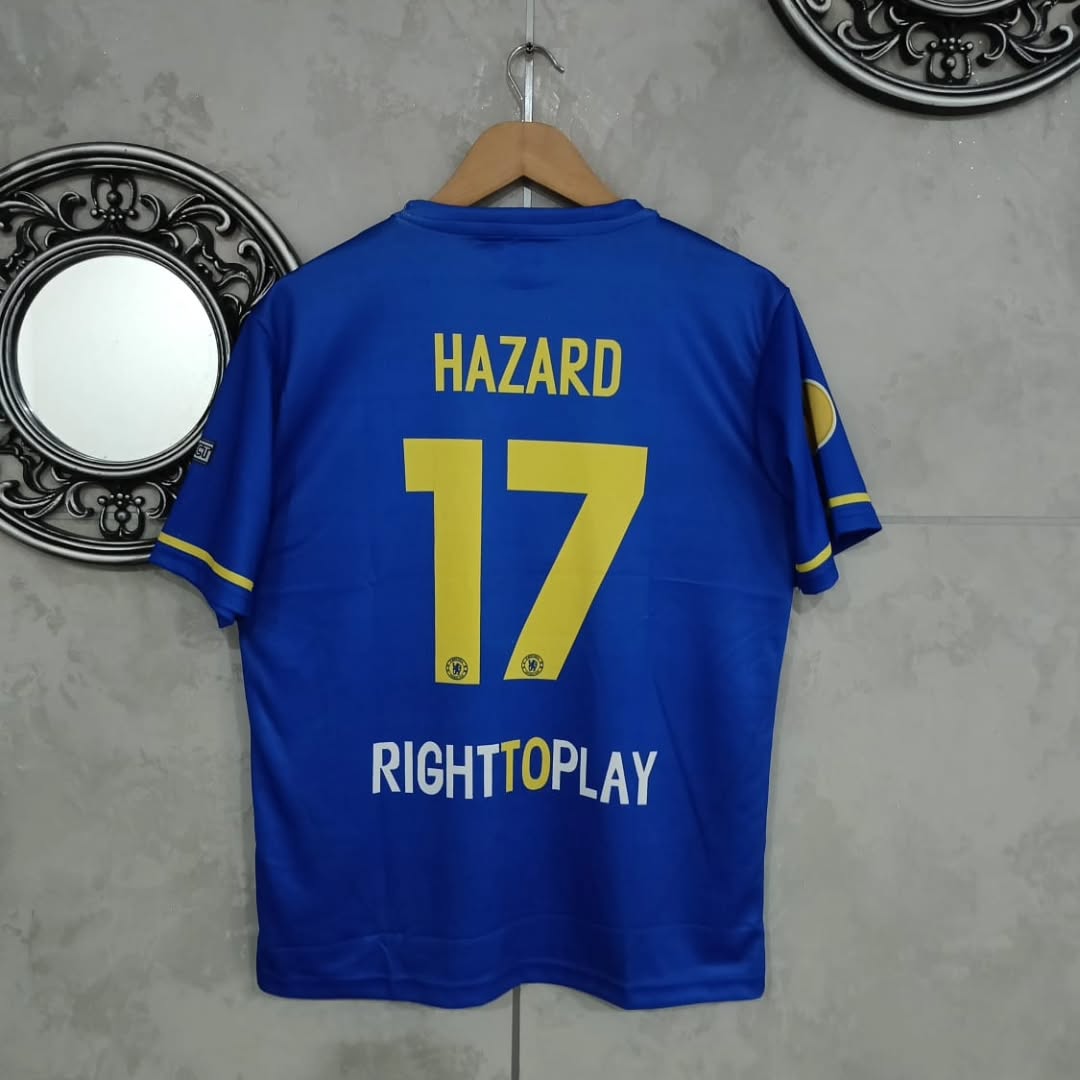CHELSEA FC 2012-13 HAZAD HOME KIT PREMIUM EMBROIDERY