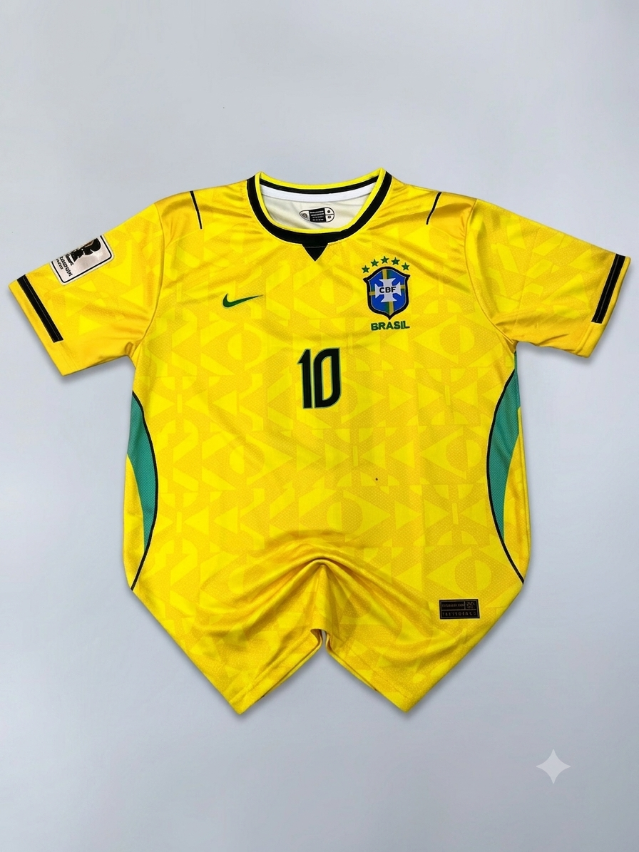 Brazil Home Kit 2026 | Embroidery Half Sleeves