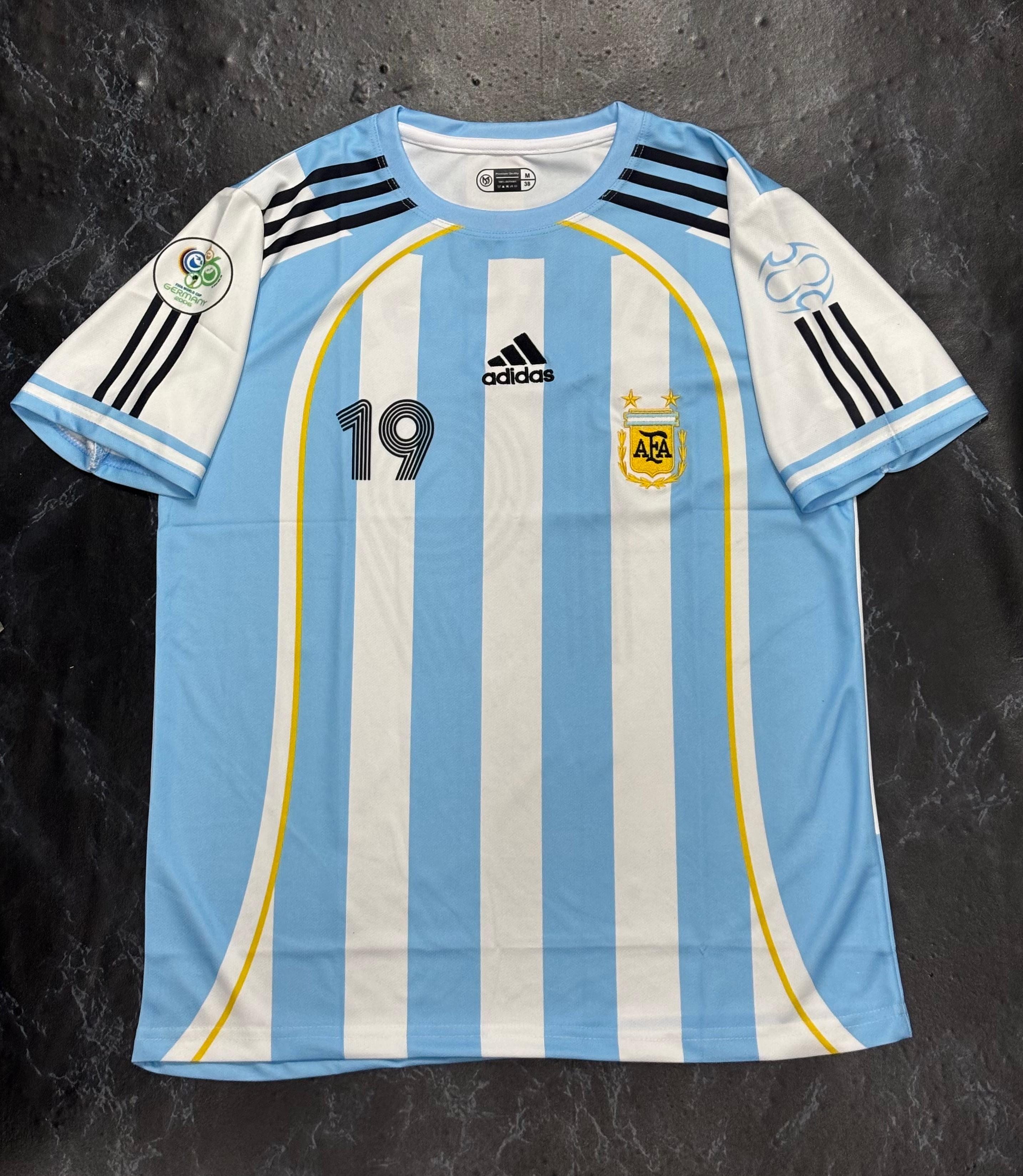 MESSI ARGENTINA 2006-07 RETRO PREMIUM EMBROIDERY
