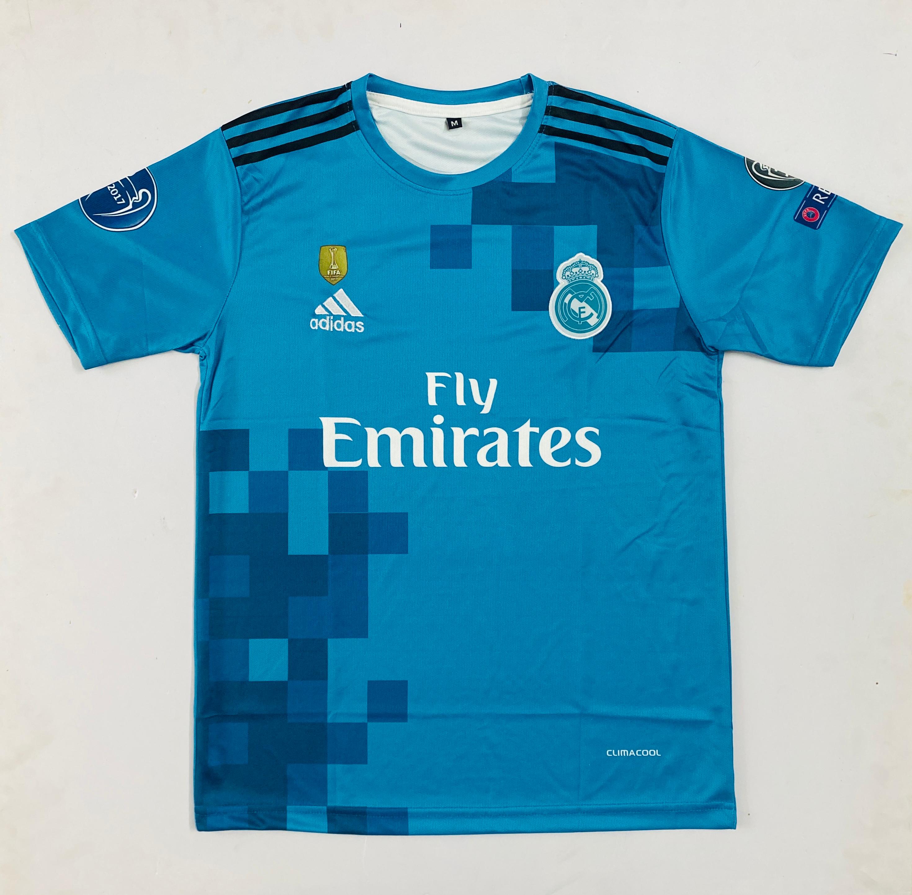 REAL MADRID 2017-18 RETRO THRID KIT PREMIUM EMBROIDERY
