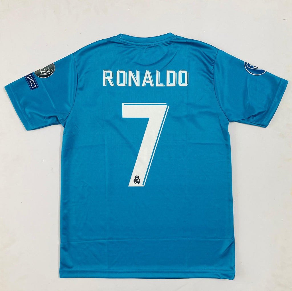 REAL MADRID 2017-18 RETRO THRID KIT PREMIUM EMBROIDERY
