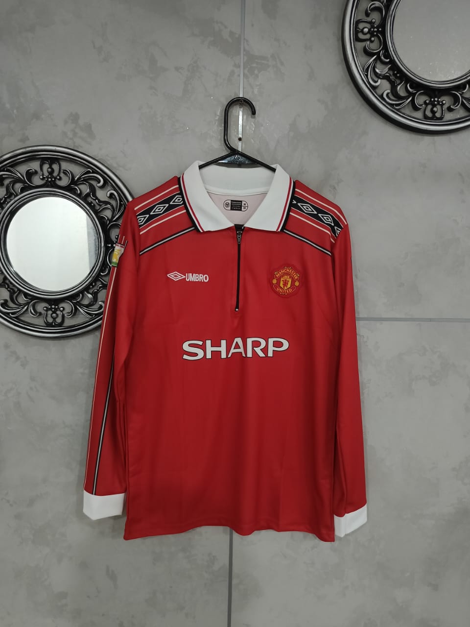 1998-99 MAN UNITED RETRO FULL SLEEVE PREMIUM EMBROIDERY