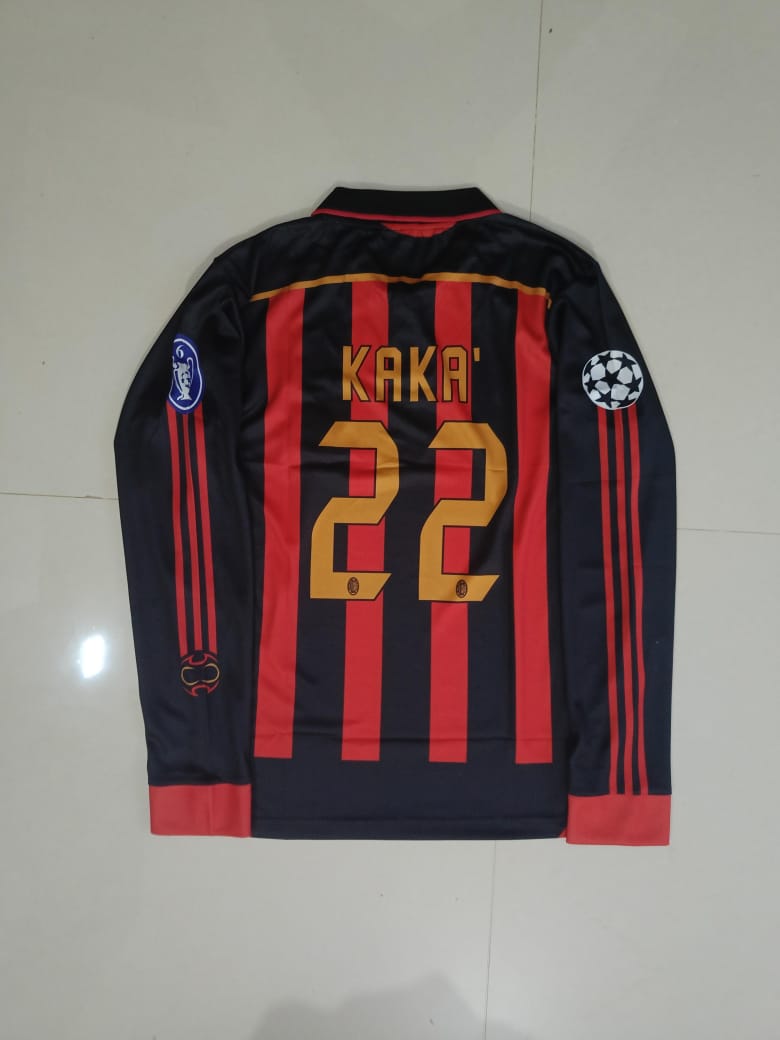 AC MILAN 2006-07 HOME KIT FULLL SLEEVE PREMIUM EMBROIDERY