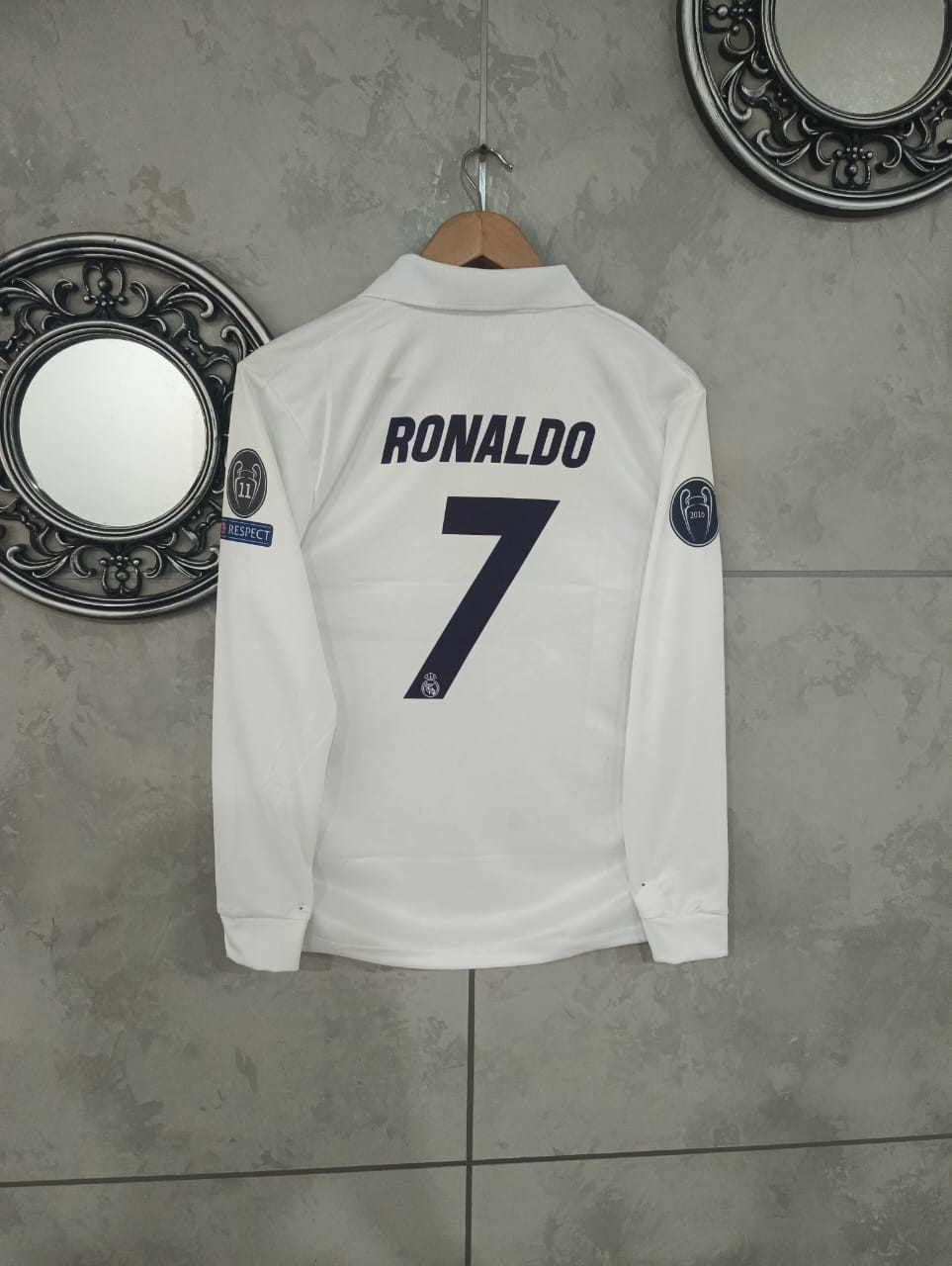 REAL MADRID 2016-17 HOME KIT FULL SLEEVE PREMIUM EMBROIDERY