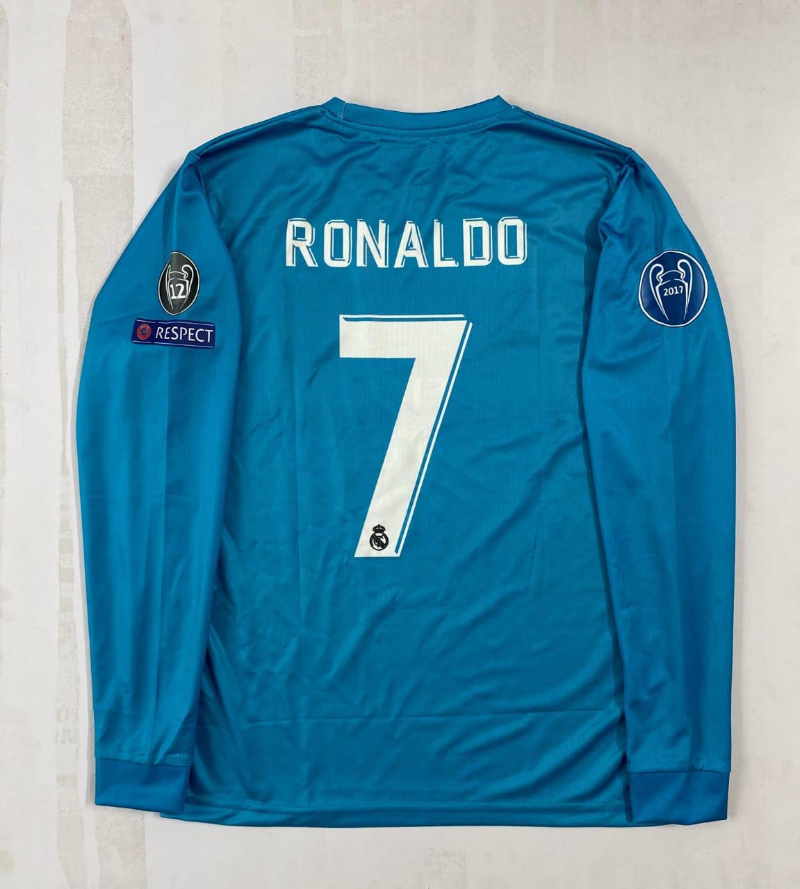 REAL MADRID 2017-18 THIRD KIT FULL SLEEVE PREMIUM EMBROIDERY
