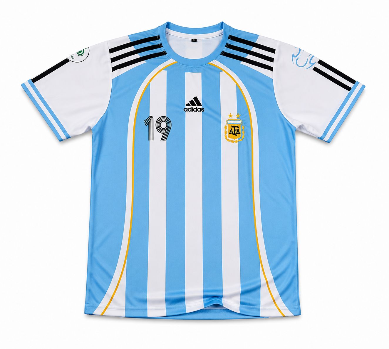Argentina Messi #19 | Embroidery Half Sleeve