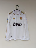 REAL MADRID 2011-12 RETRO GOLDEN COLLAR PREMIUM EMBROIDERY
