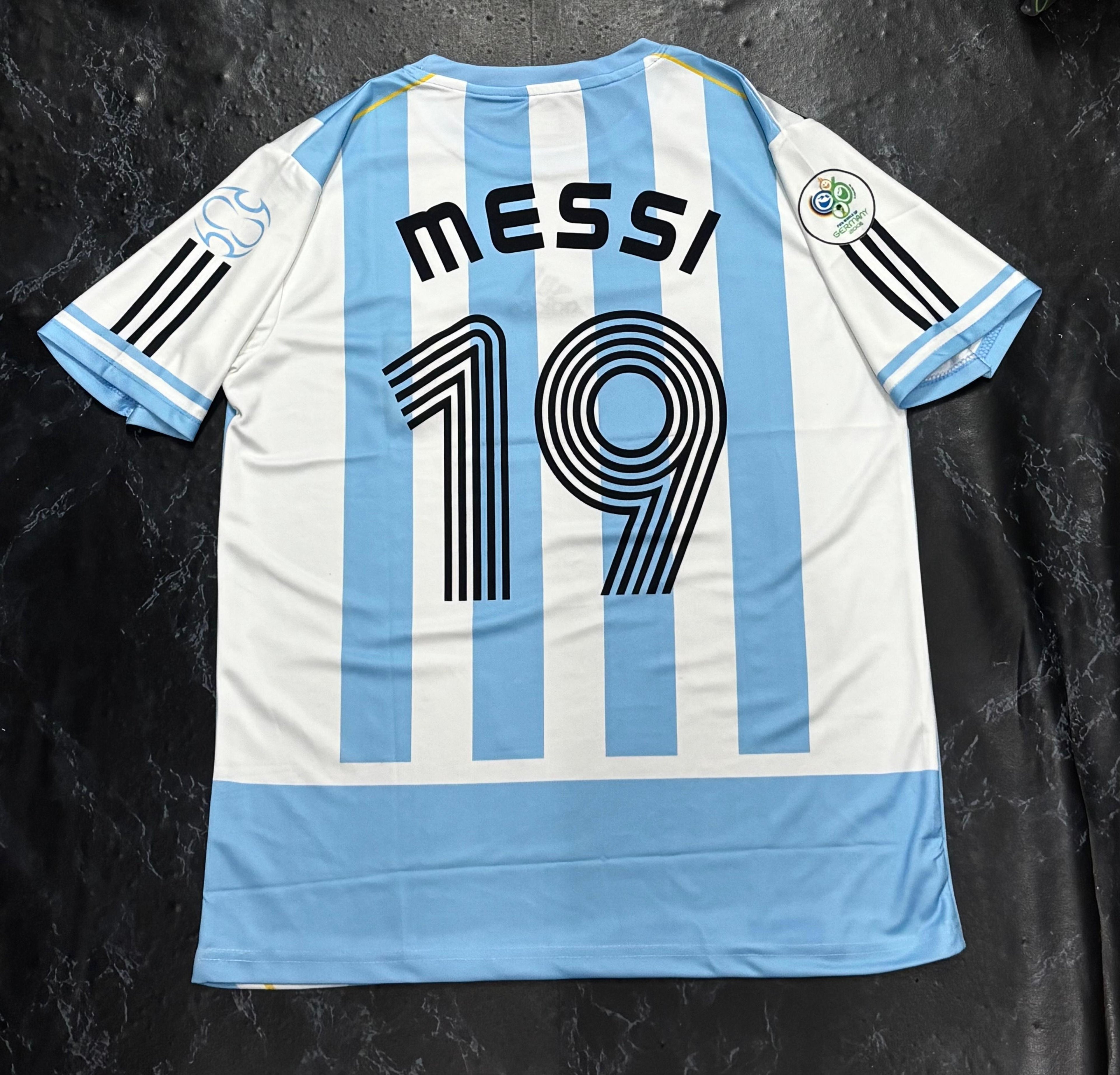 MESSI ARGENTINA 2006-07 RETRO PREMIUM EMBROIDERY