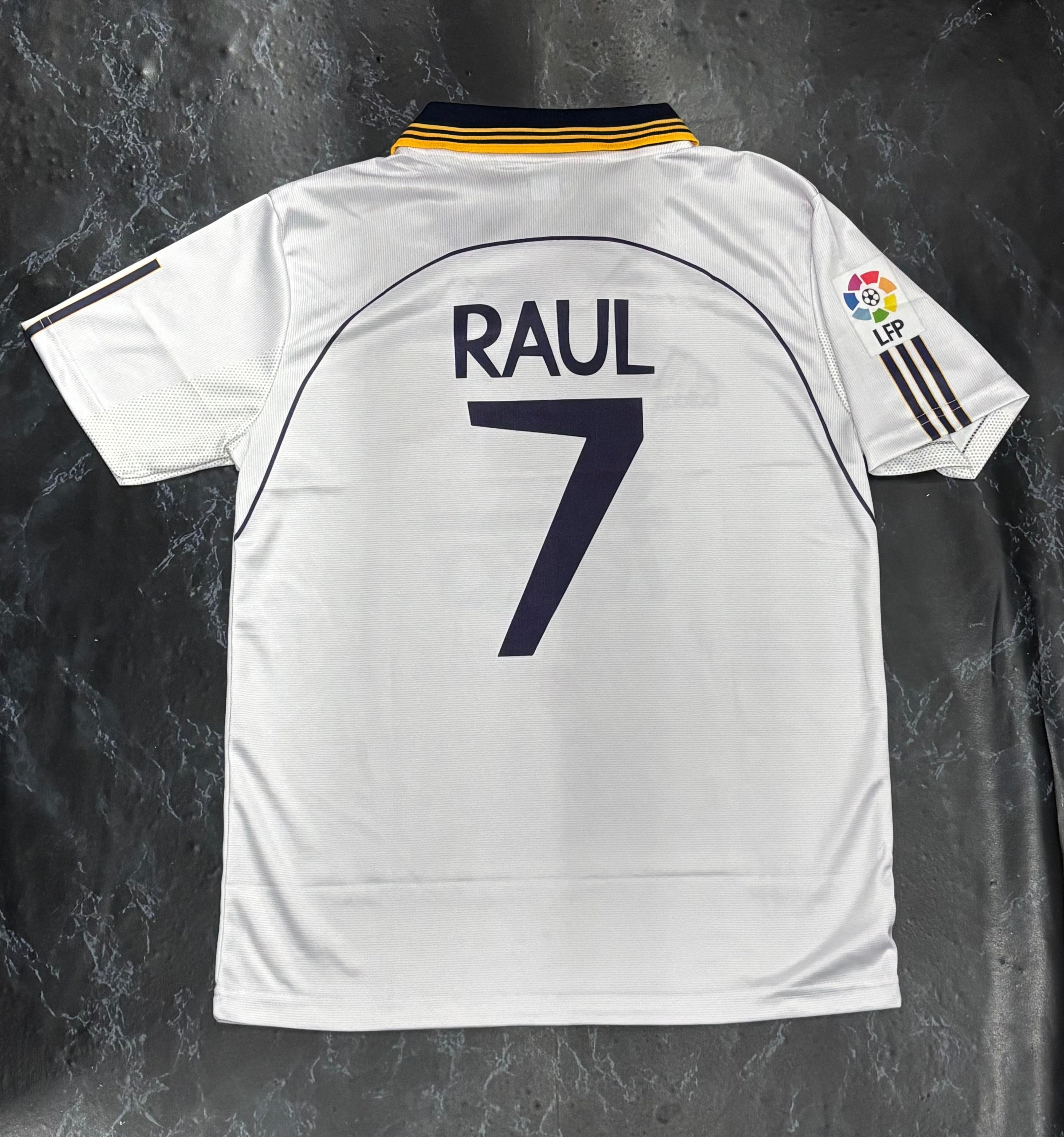 REAL MADRID RETRO 1999-2000 SEASON HOME KIT PREMIUM EMBROIDERY