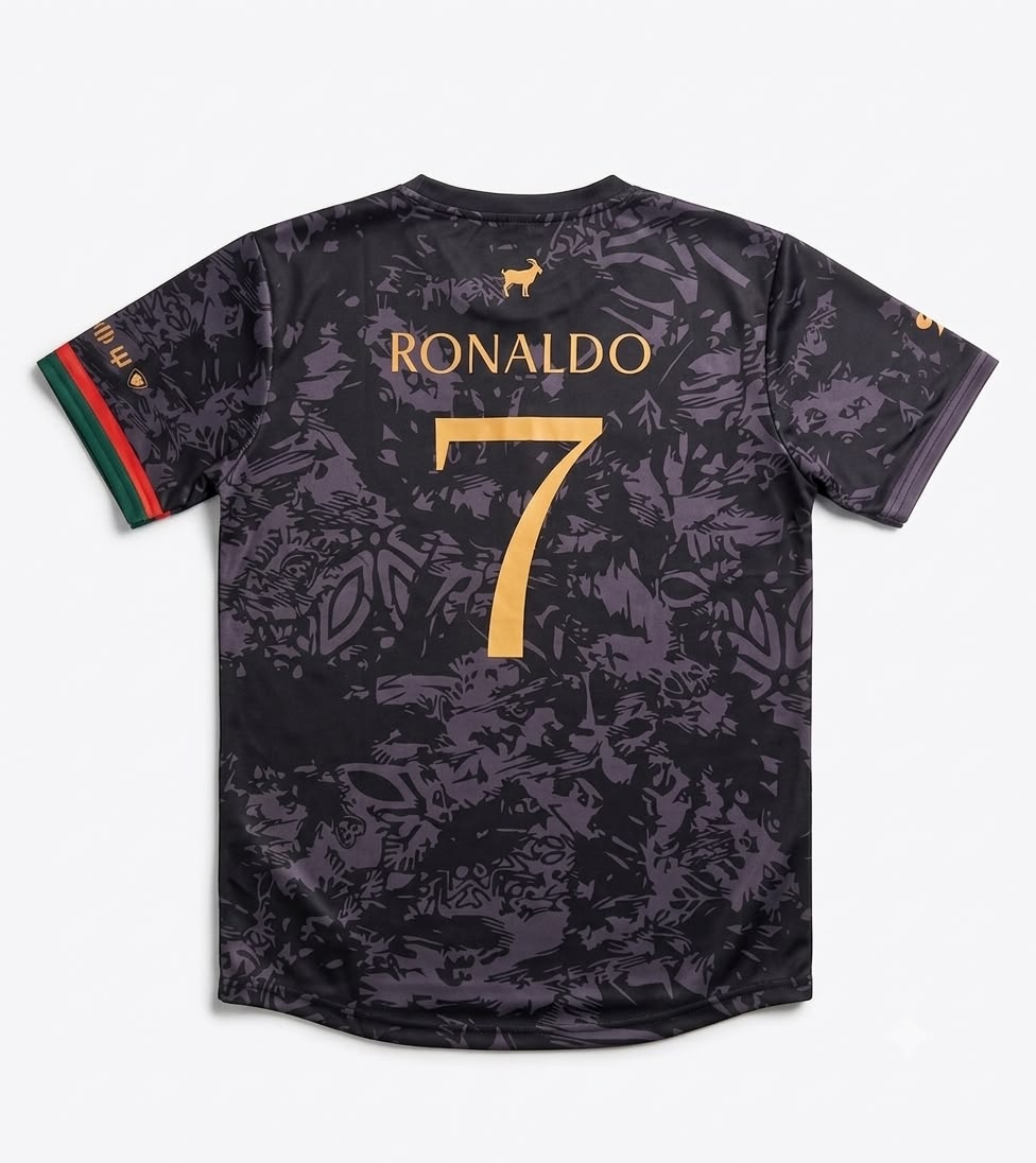 Portugal Goat Ronaldo Version | Embroidery Half Sleeves