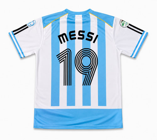 Argentina Messi #19 | Embroidery Half Sleeve