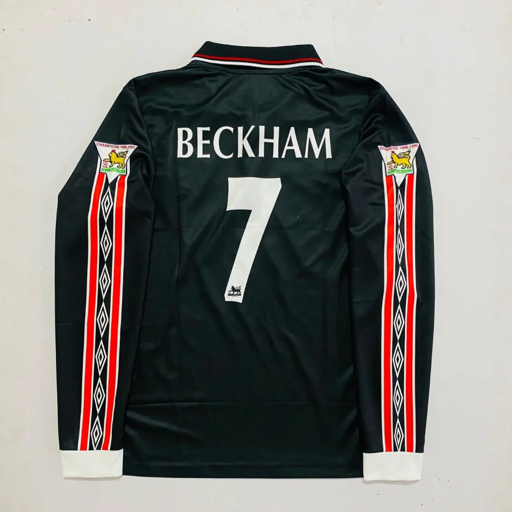 MAN UNITED 1998-99 BLACK AWAY KIT PREMIUM EMBROIDERY